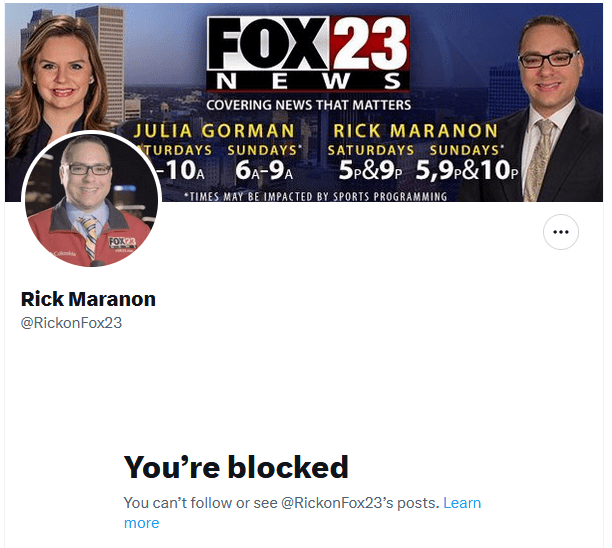 Rick Maranon youre blocked